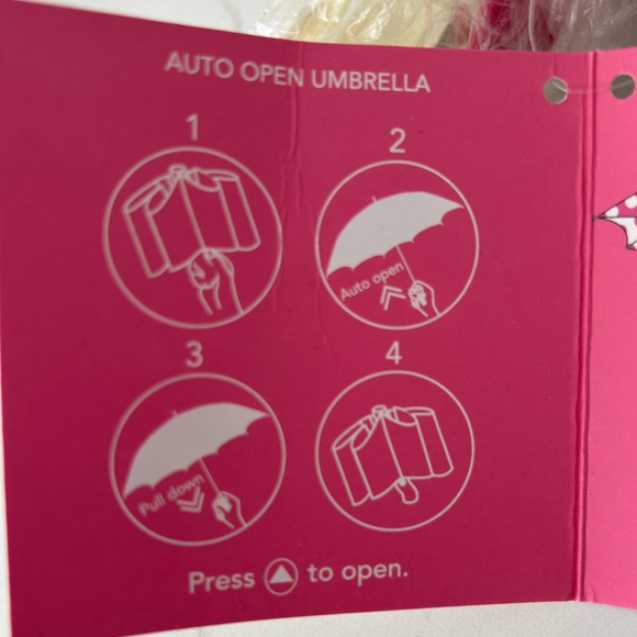 New Isaac Mizrahi Umbrella pink polka dot - Picture 3 of 3